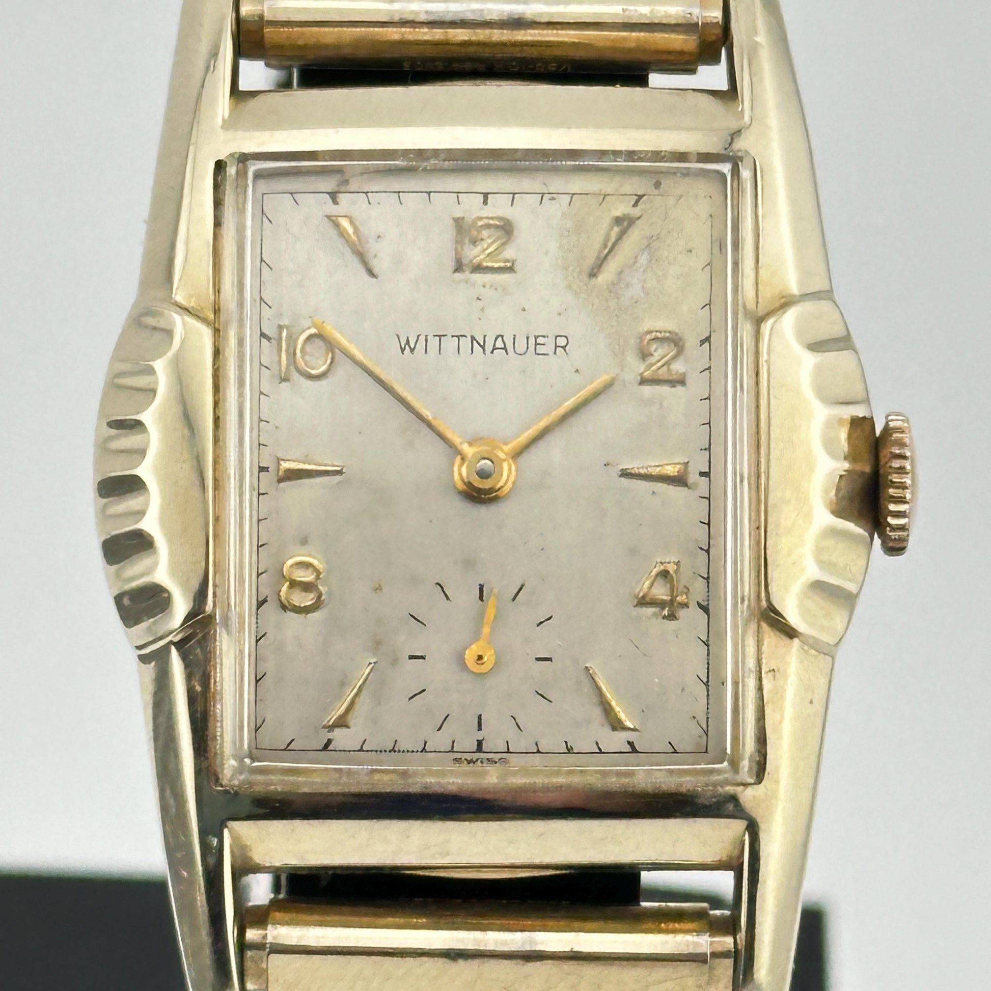 Wittnauer Art Deco 10k Gold Swiss 28mm Men’s Tank Watch