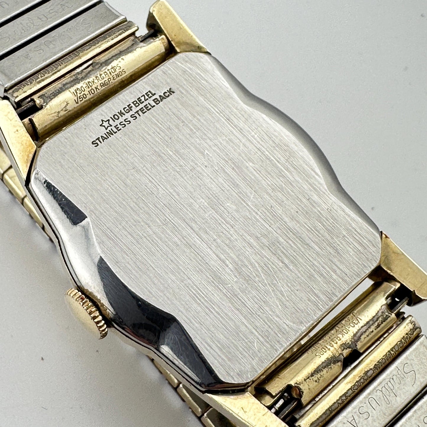 Wittnauer Art Deco 10k Gold Swiss 28mm Men’s Tank Watch