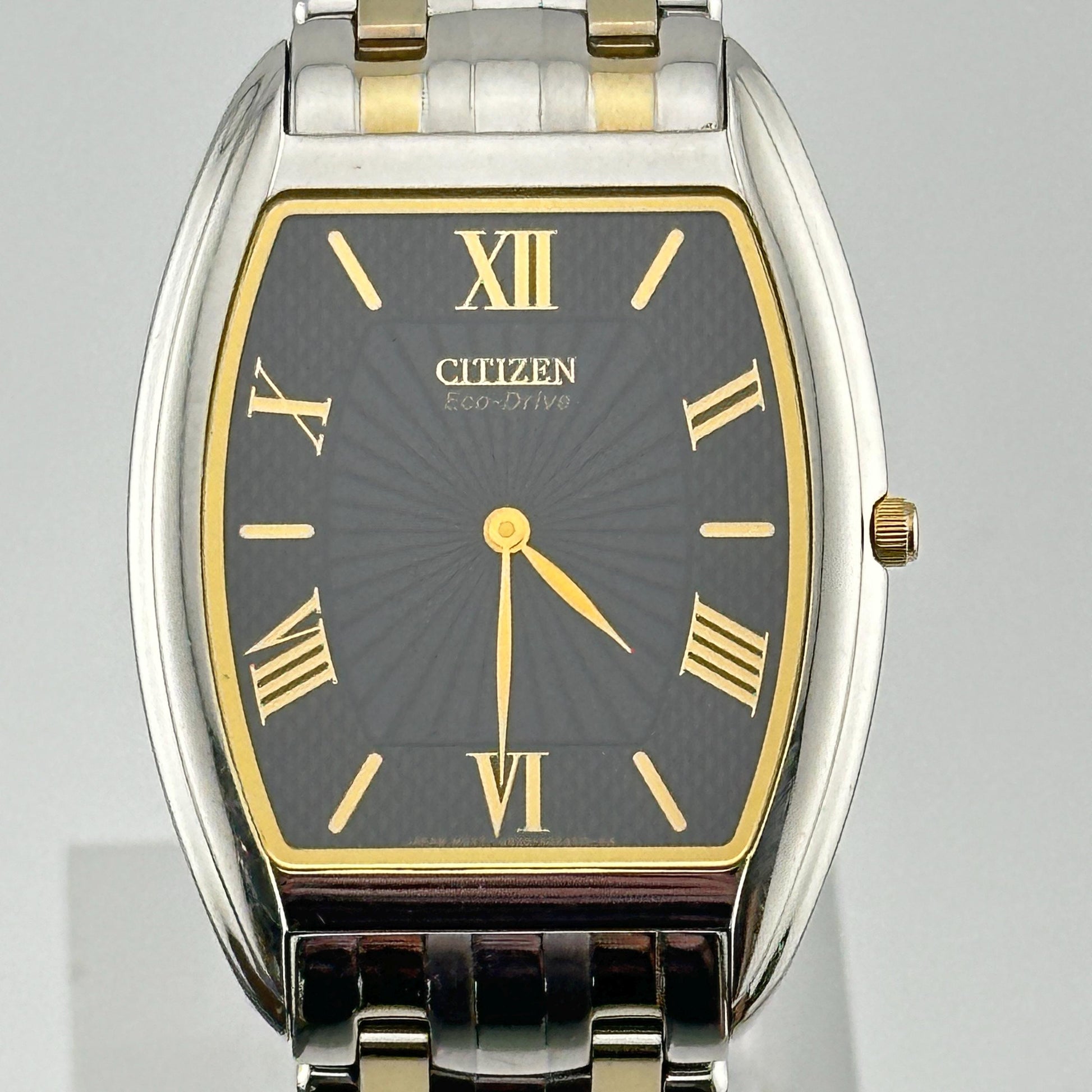 Citizen Eco-Drive Stiletto Two Tone Ultra Thin Men’s 33mm Tank Watch