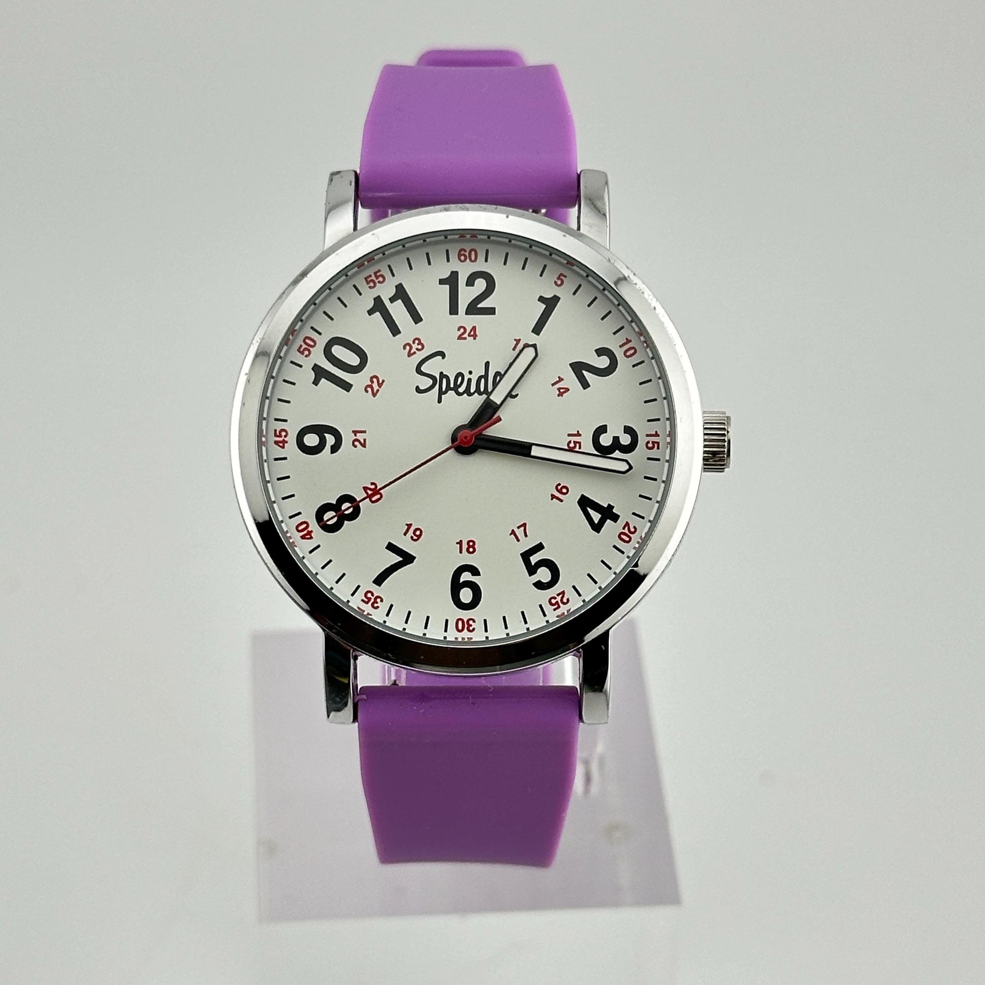 Speidel Scrub Purple Stainless Steel 38mm Nurse’s Watch