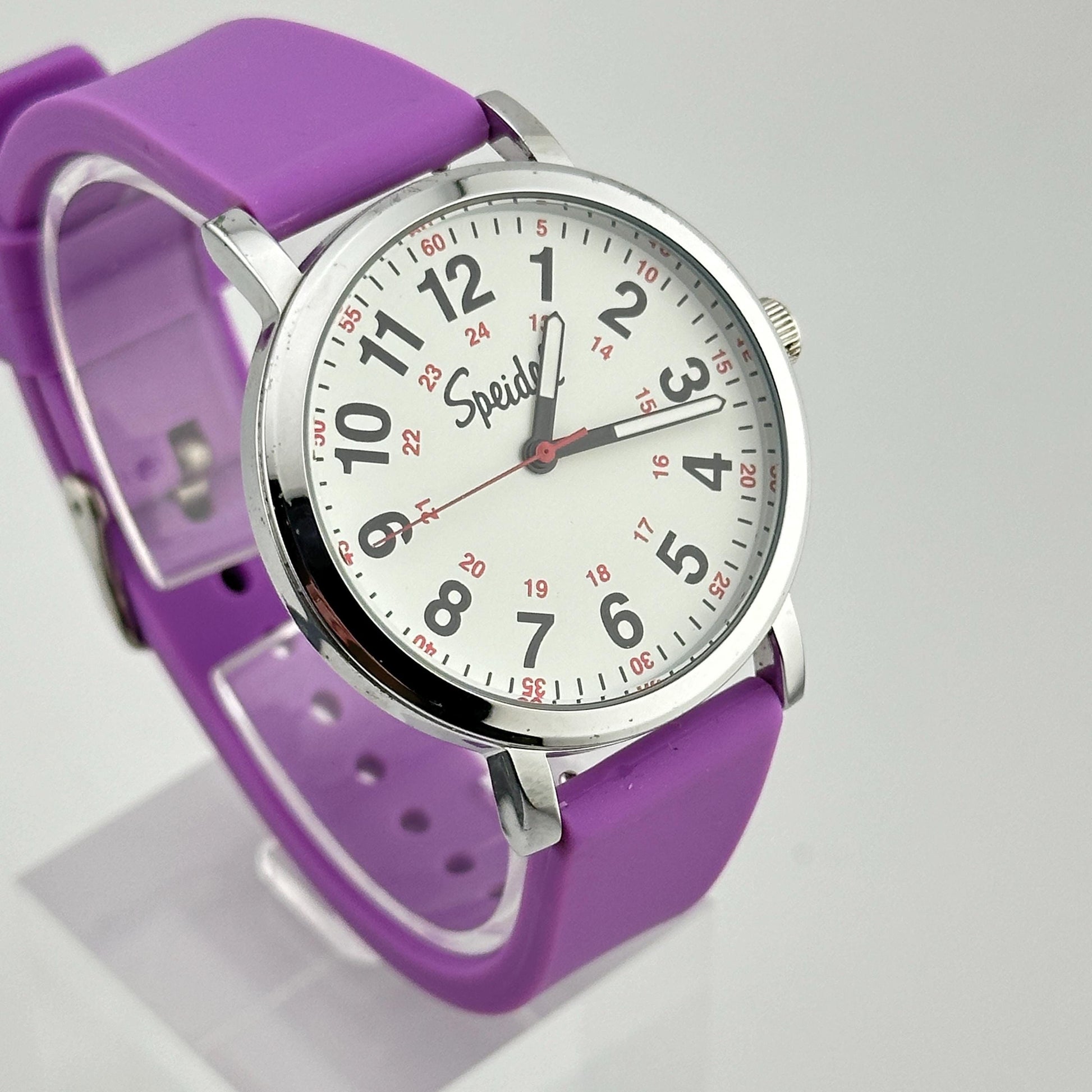 Speidel Scrub Purple Stainless Steel 38mm Nurse’s Watch