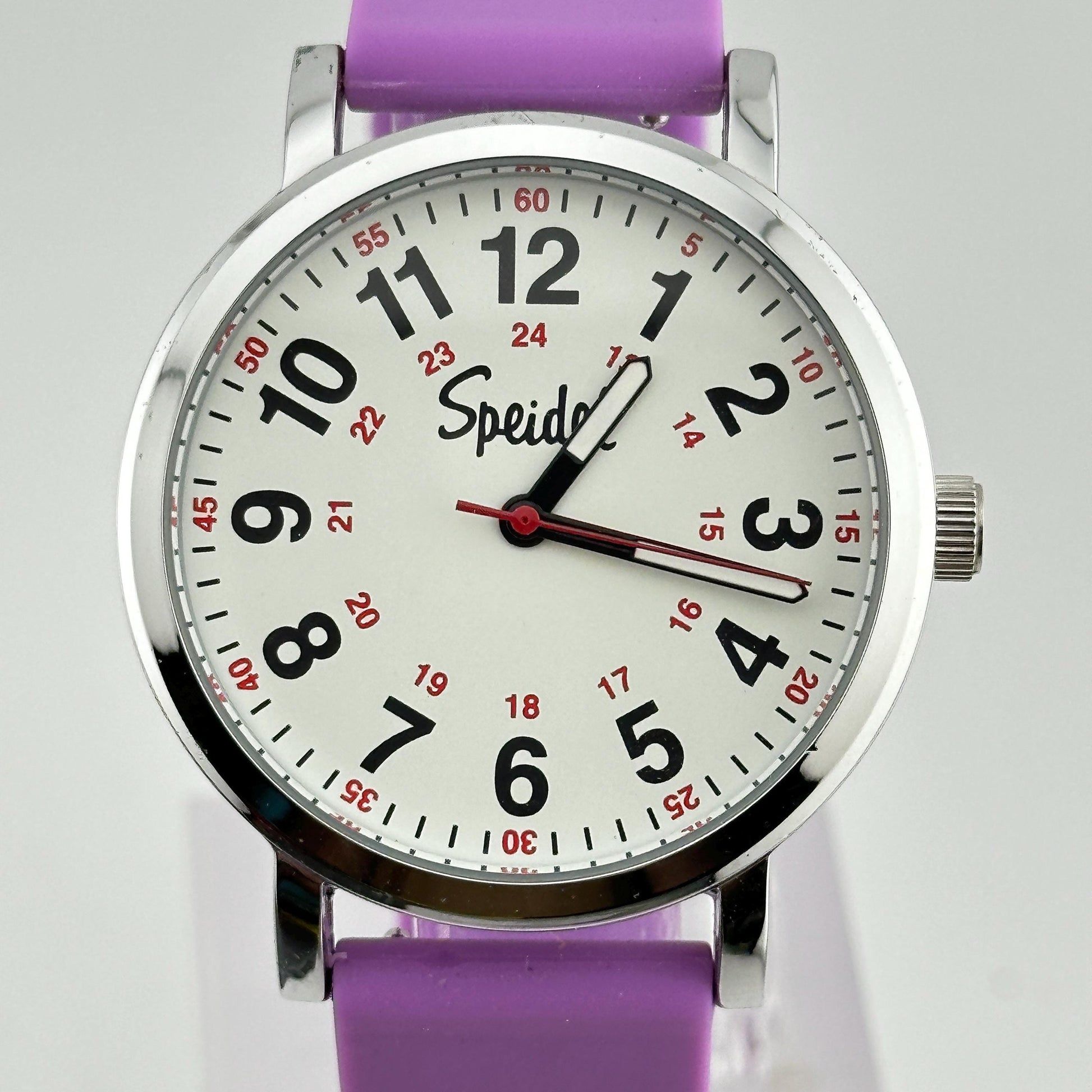 Speidel Scrub Purple Stainless Steel 38mm Nurse’s Watch