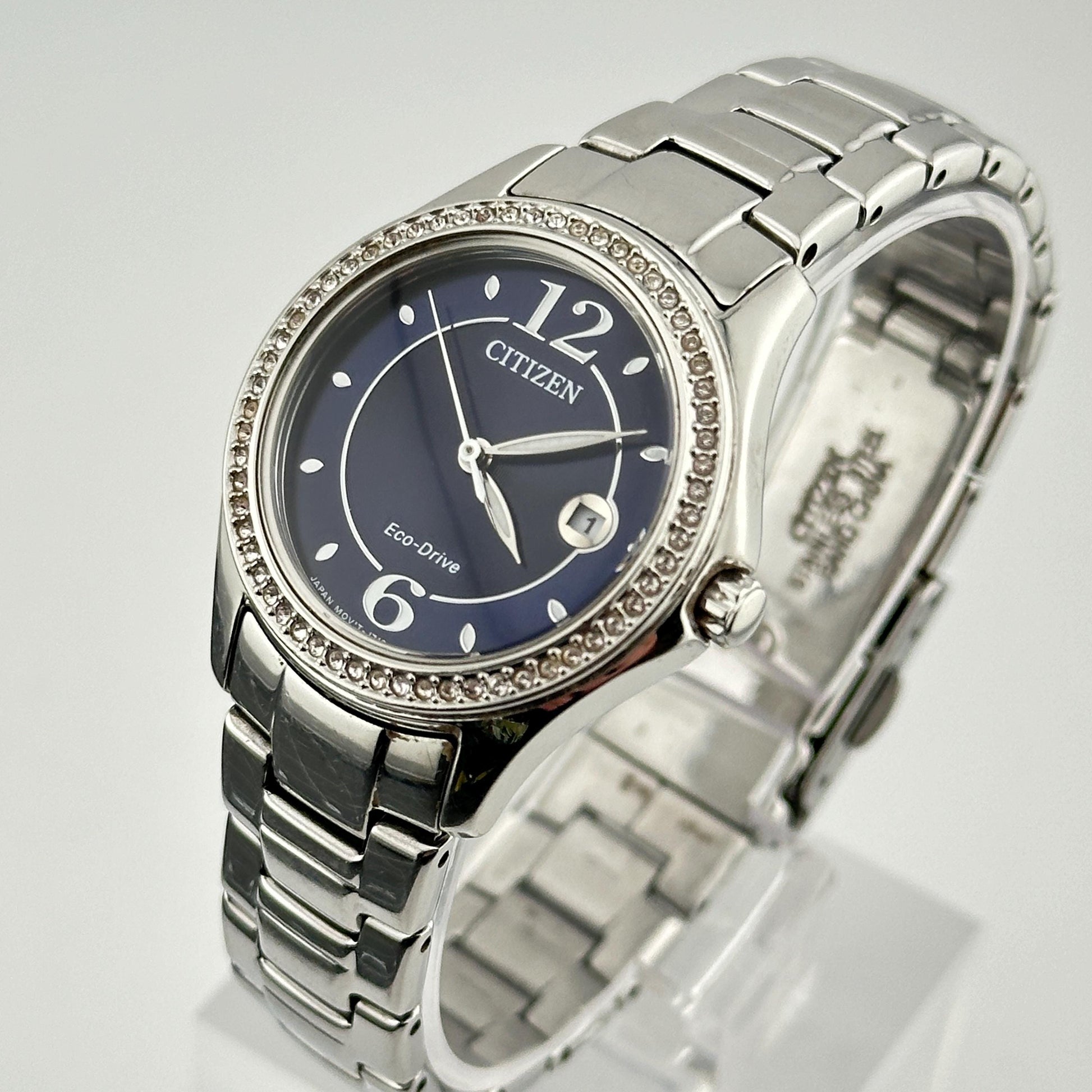 Citizen Silhouette Eco-Drive Stainless steel 30mm Ladies watch with Crystal bezel