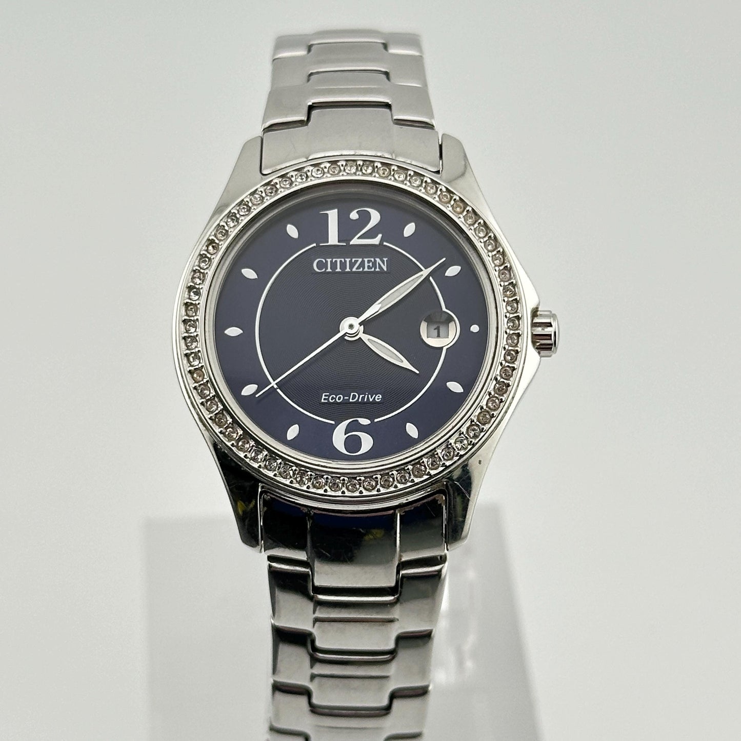 Citizen Silhouette Eco-Drive Stainless steel 30mm Ladies watch with Crystal bezel