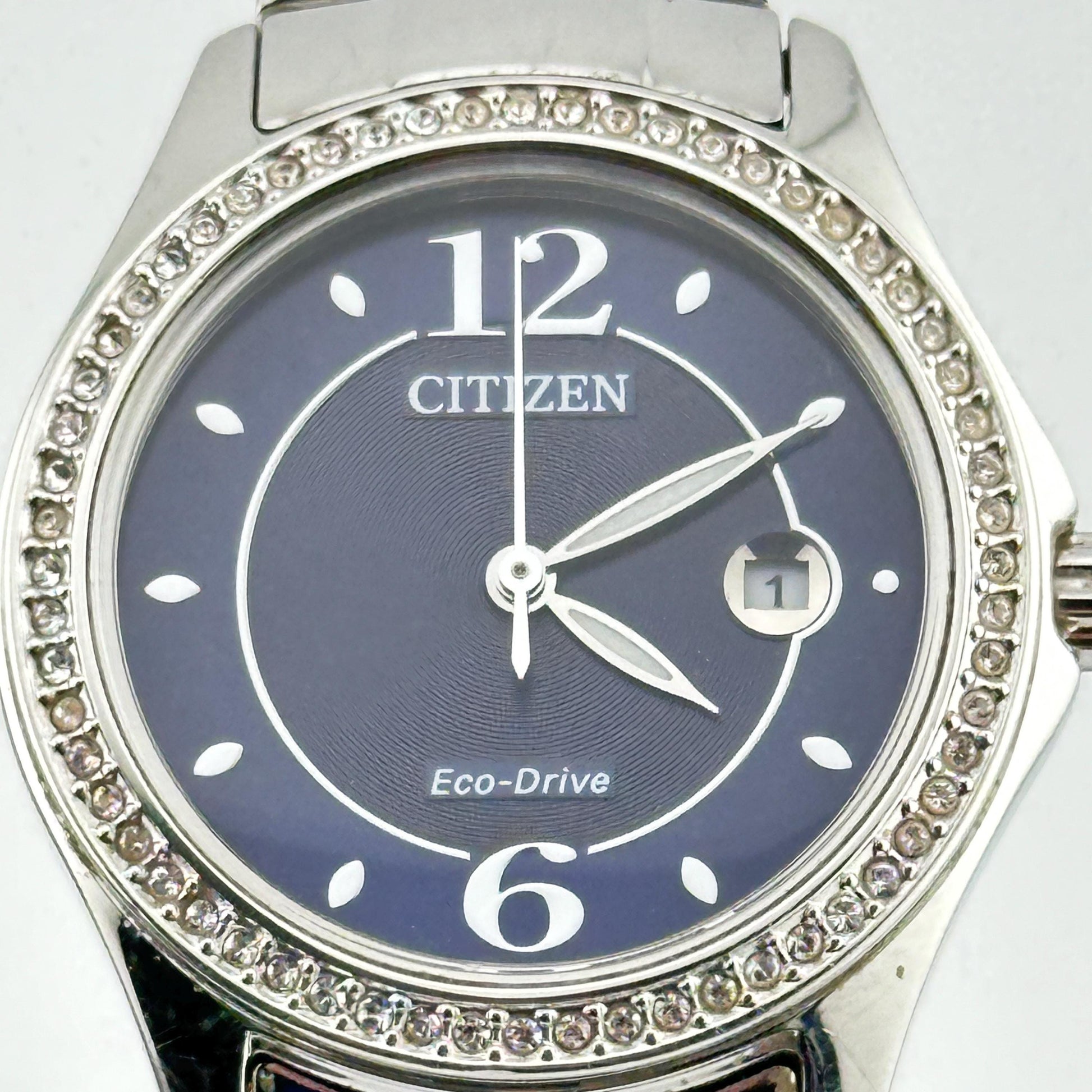 Citizen Silhouette Eco-Drive Stainless steel 30mm Ladies watch with Crystal bezel