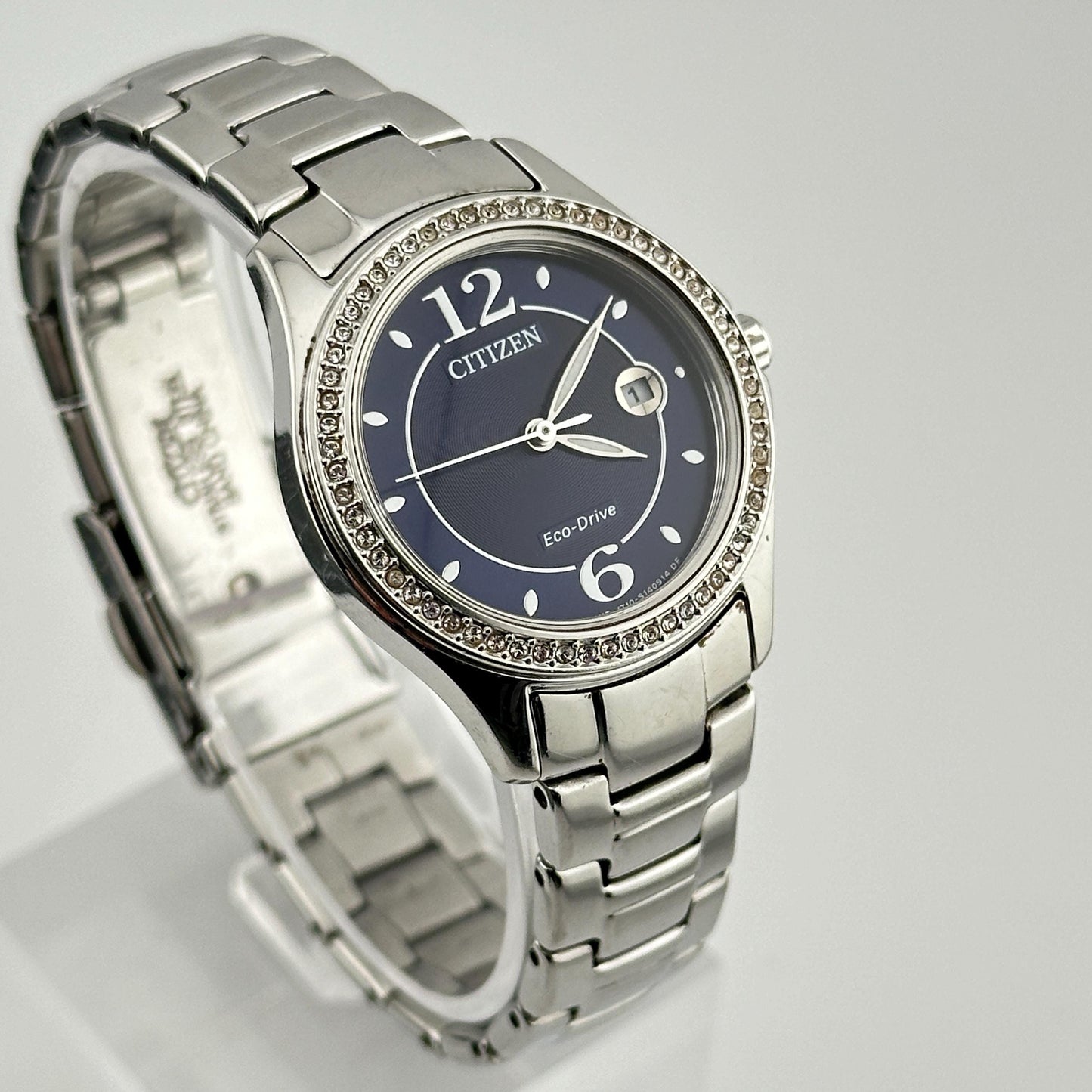 Citizen Silhouette Eco-Drive Stainless steel 30mm Ladies watch with Crystal bezel