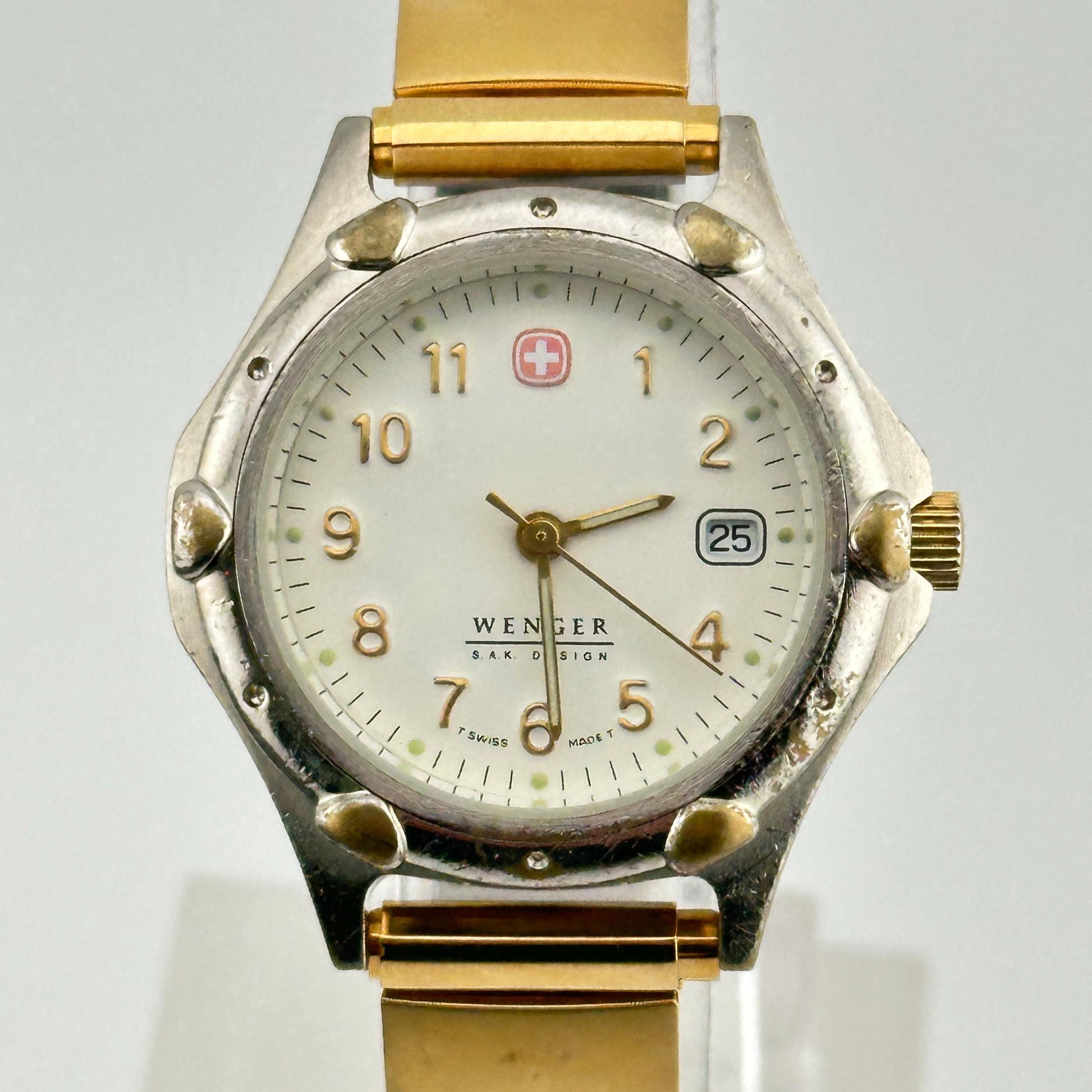 Wenger SAK Design White Dial Swiss Military 31mm Ladies Watch