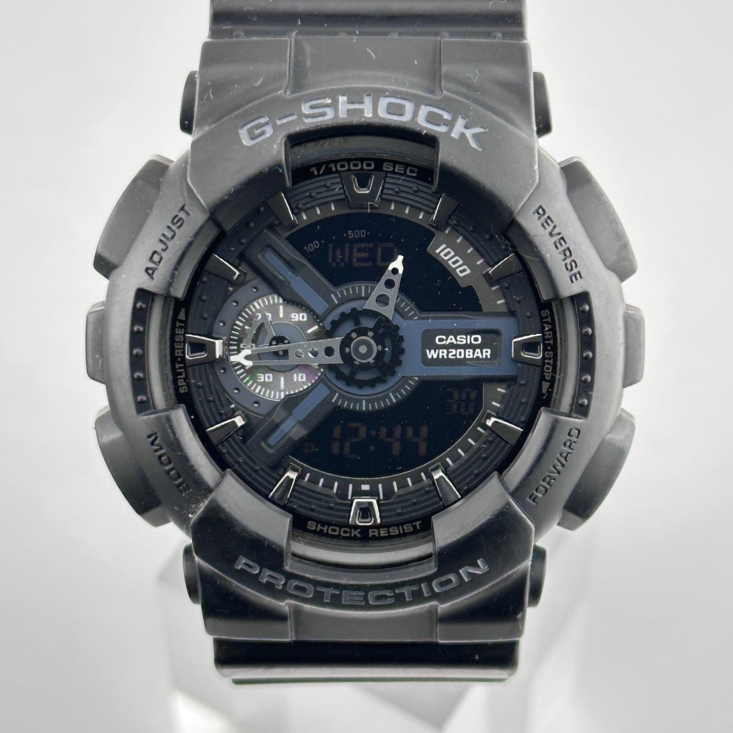 Casio G-Shock Chronograph - Black and Blue 52mm Mens Watch