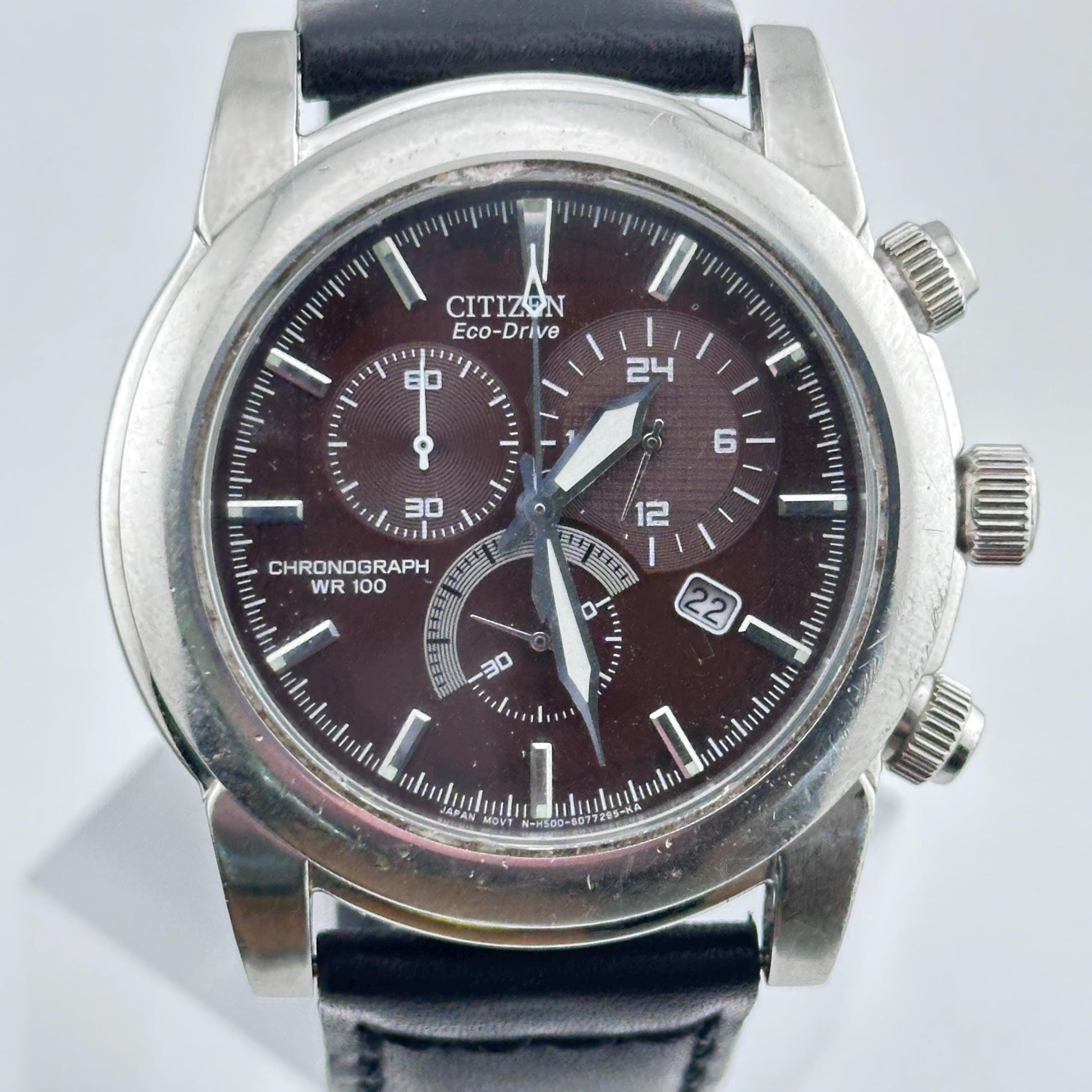 Vintage Citizen Eco-Drive Chronograph Stainless Steel 42mm Men’s Watch