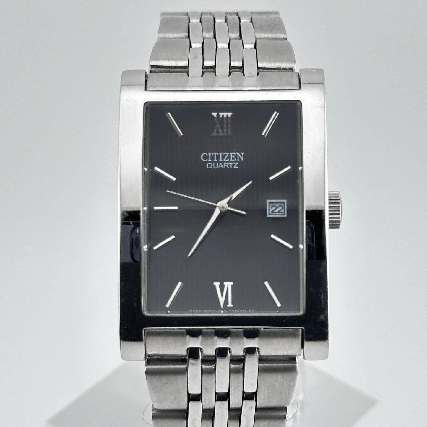 Citizen Quartz Stainless Steel 25mm Tank Watch