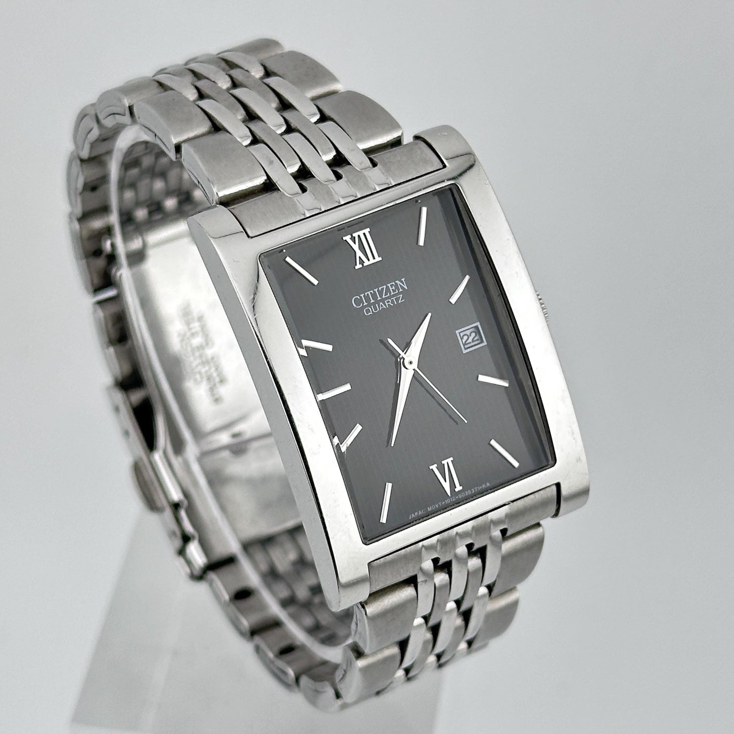 Citizen Quartz Stainless Steel 25mm Tank Watch