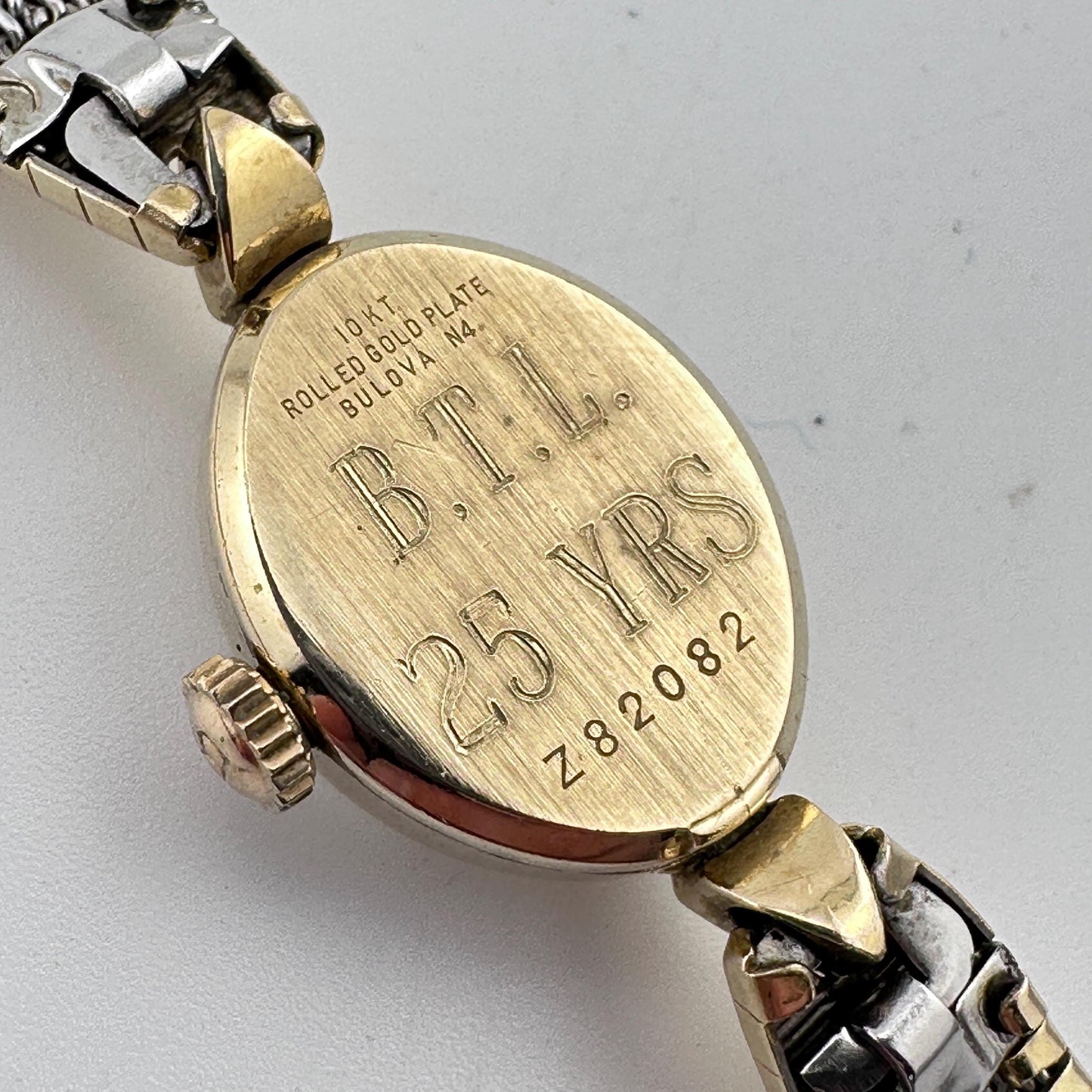 Vintage Bulova Swiss 10k Gold Filled Ladies 14mm Cocktail Watch with 23 Jewel Movement