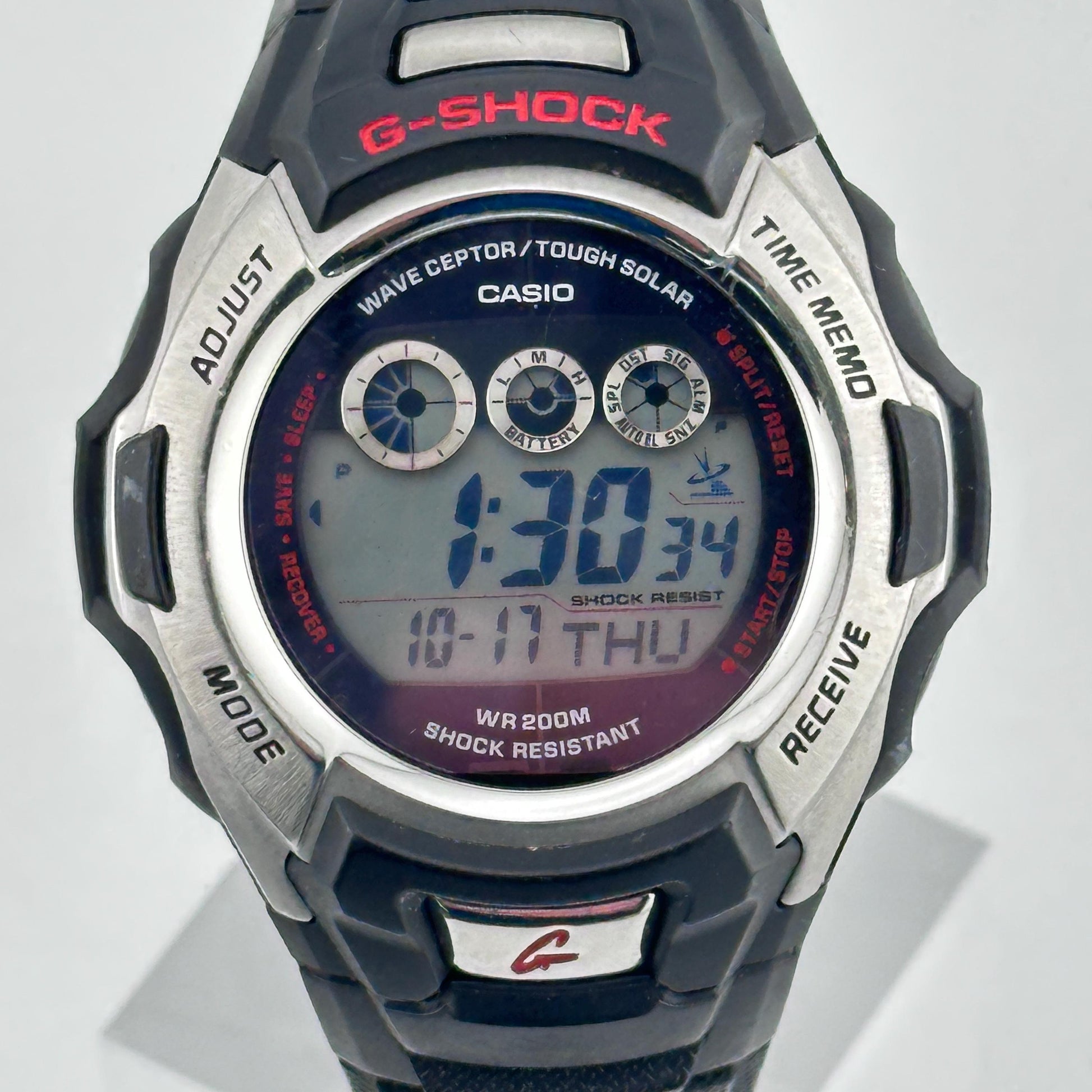 Casio G Shock Waveceptor Tough Solar Digital 200M Black Mens Watch