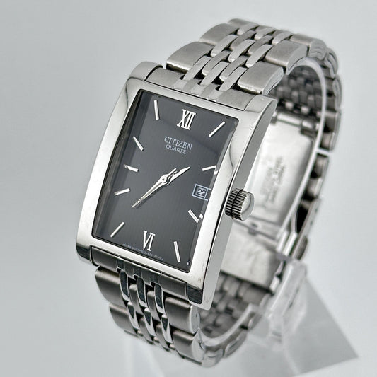 Citizen Quartz Stainless Steel 25mm Tank Watch