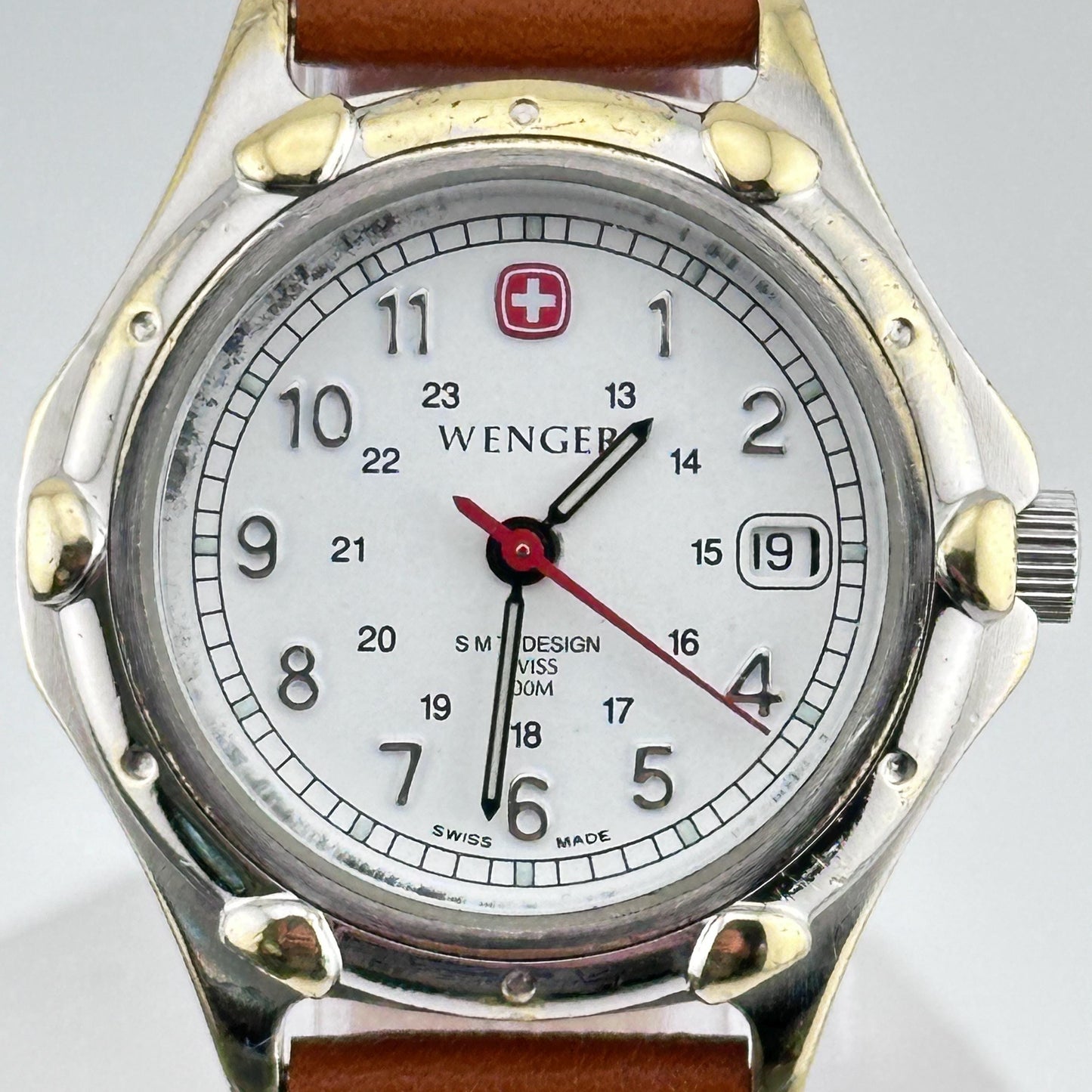 Wenger SAK Design White Dial Swiss Military 31mm Ladies Watch