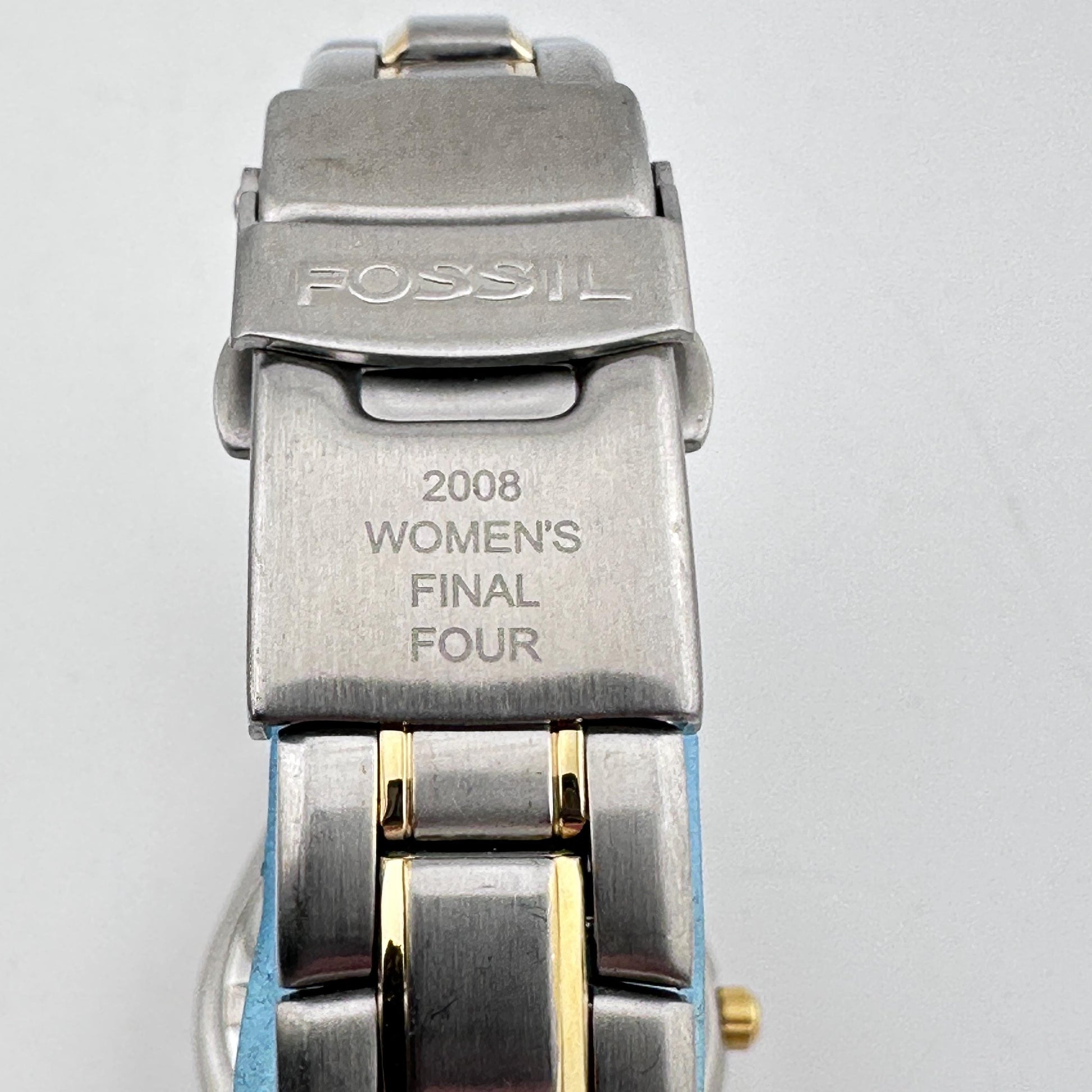 Fossil Womens NCAA Final Four 2008 Tampa Bay Two Tone Gold and Steel Women’s Watch