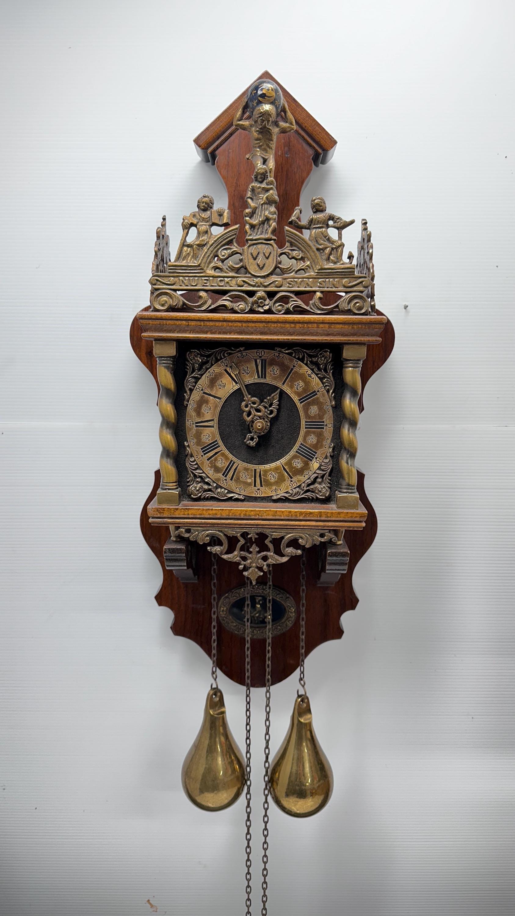 Dutch Zaanse Zaandam Pendulum Atlas Clock Warmink Wuba