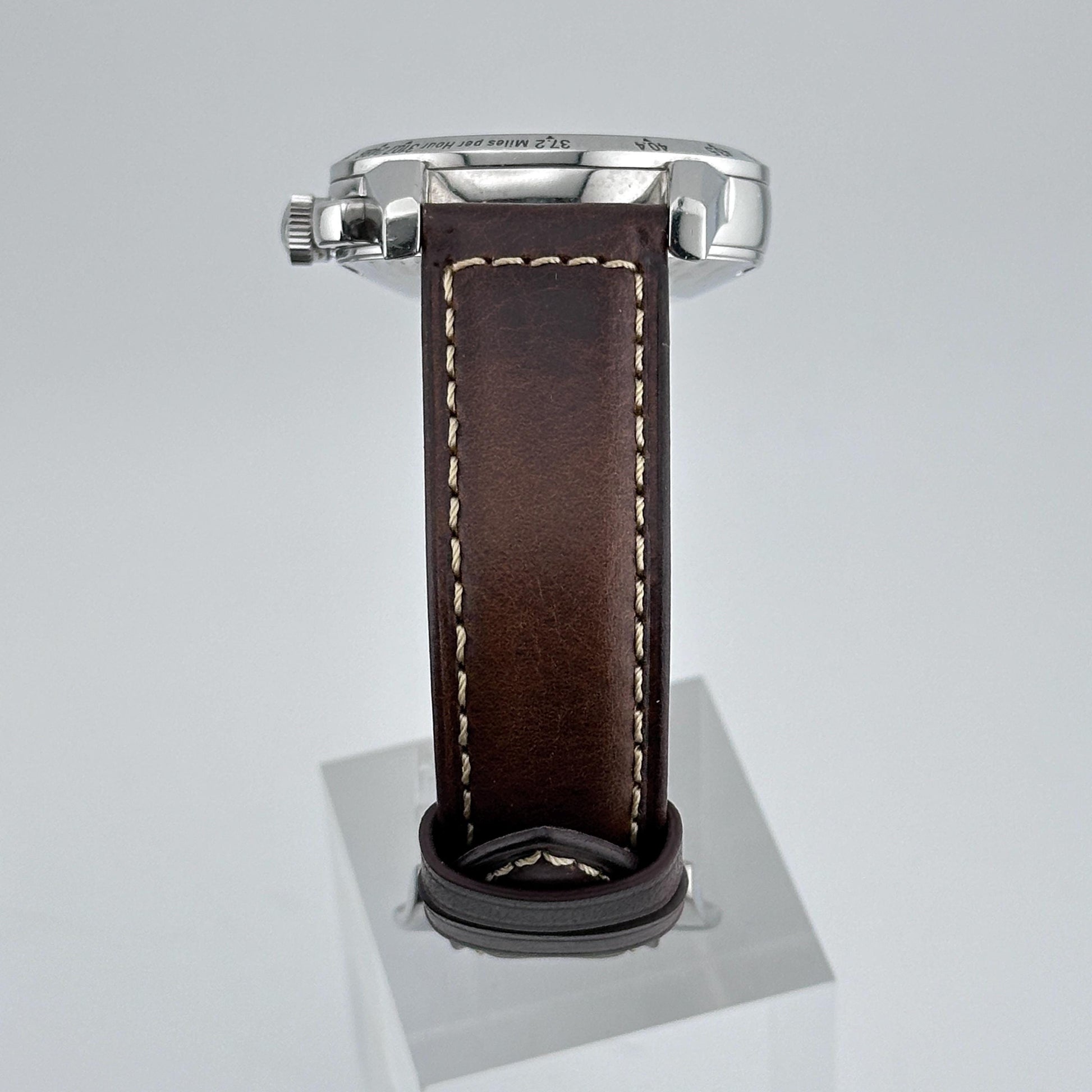 EBERHARD Tazio Nuvolari 31030.5 Chronograph black Dial Automatic Men's 40mm Wrist Watch c.1992