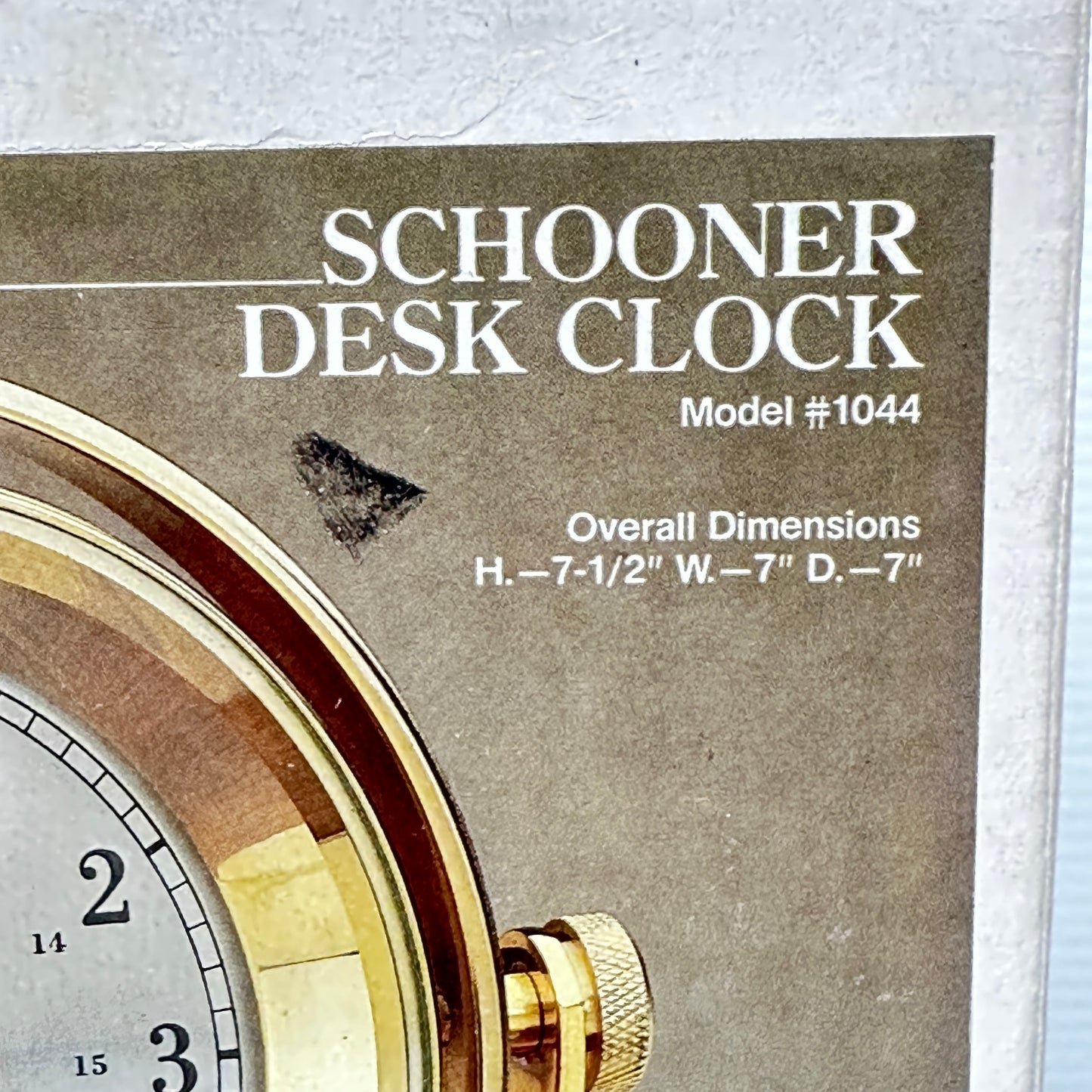 Seth Thomas Schooner Quartz Desk Clock