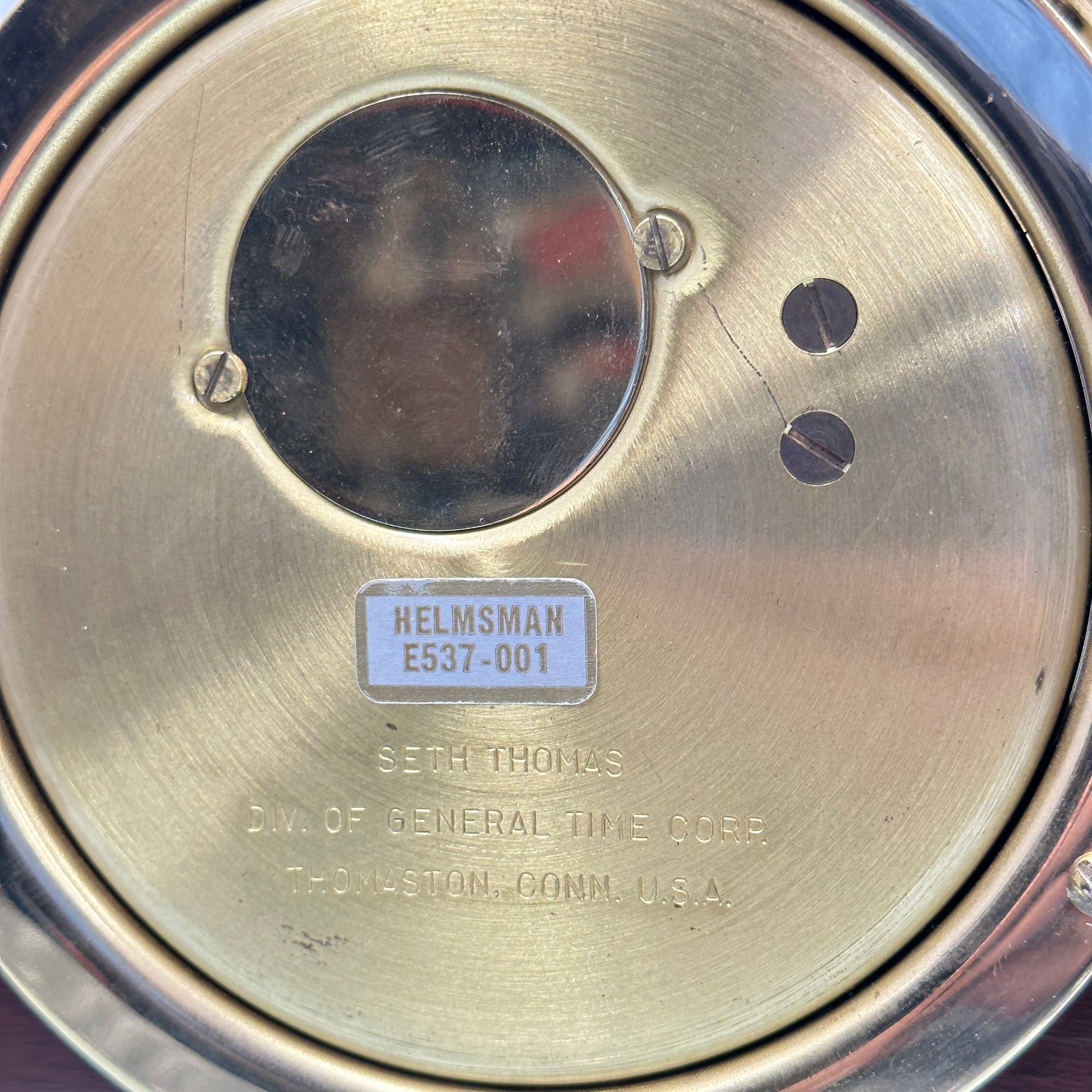 Vintage Schatz 3” 8-Day 7-Jewel Ship Bell Captain Wheel Clock