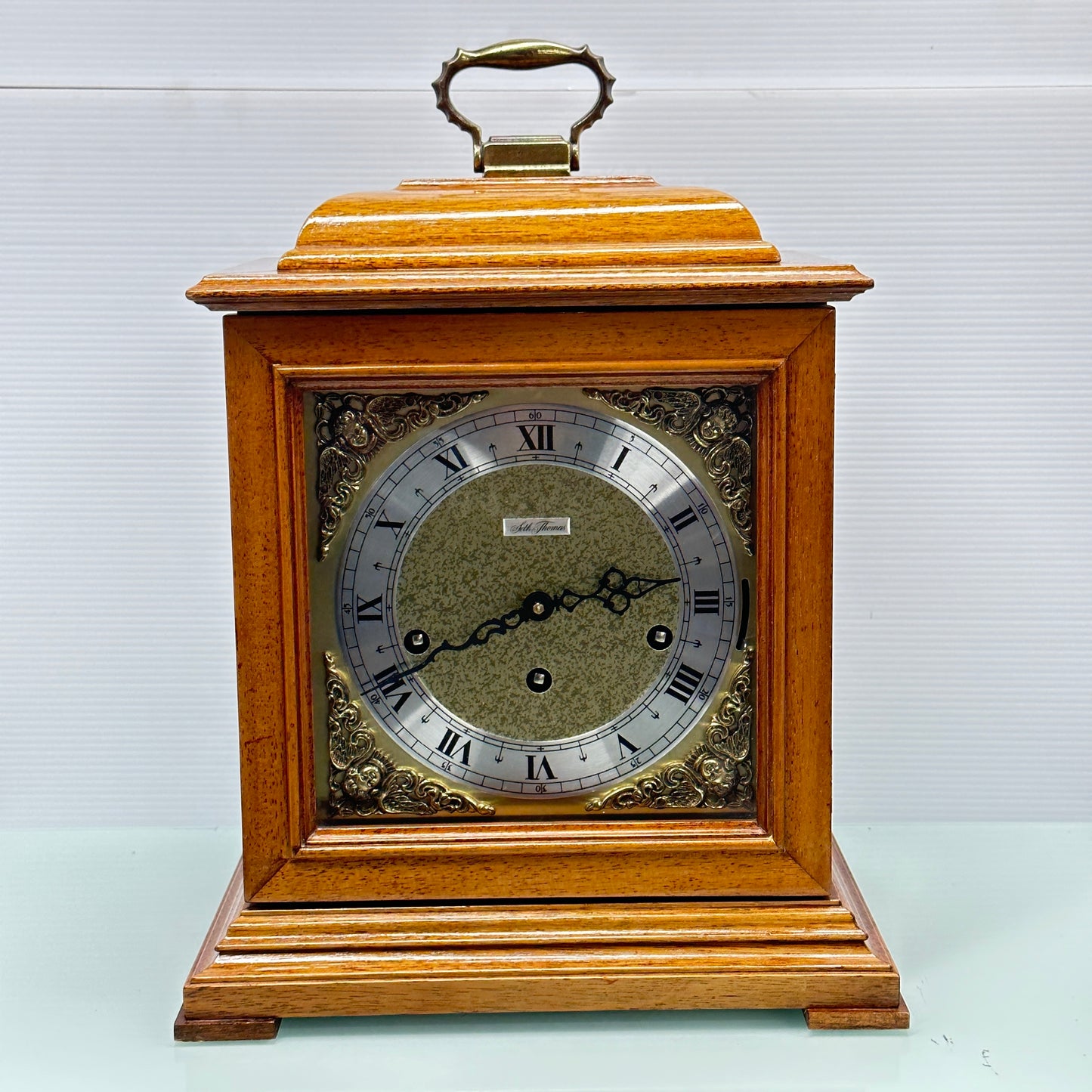 Seth Thomas 2 Jewel Mantle Clock With Westminster Chime
