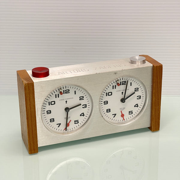 Heuer Looping Chess Champion Vintage Chess Clock c.1980 Savage Clockworx