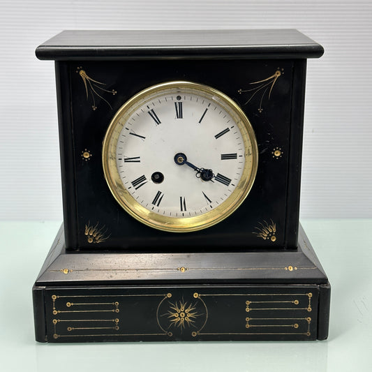Antique Brocot and Delettrez Style Japy Freres Med d’Honneur Slate Mantel Clock c.1860