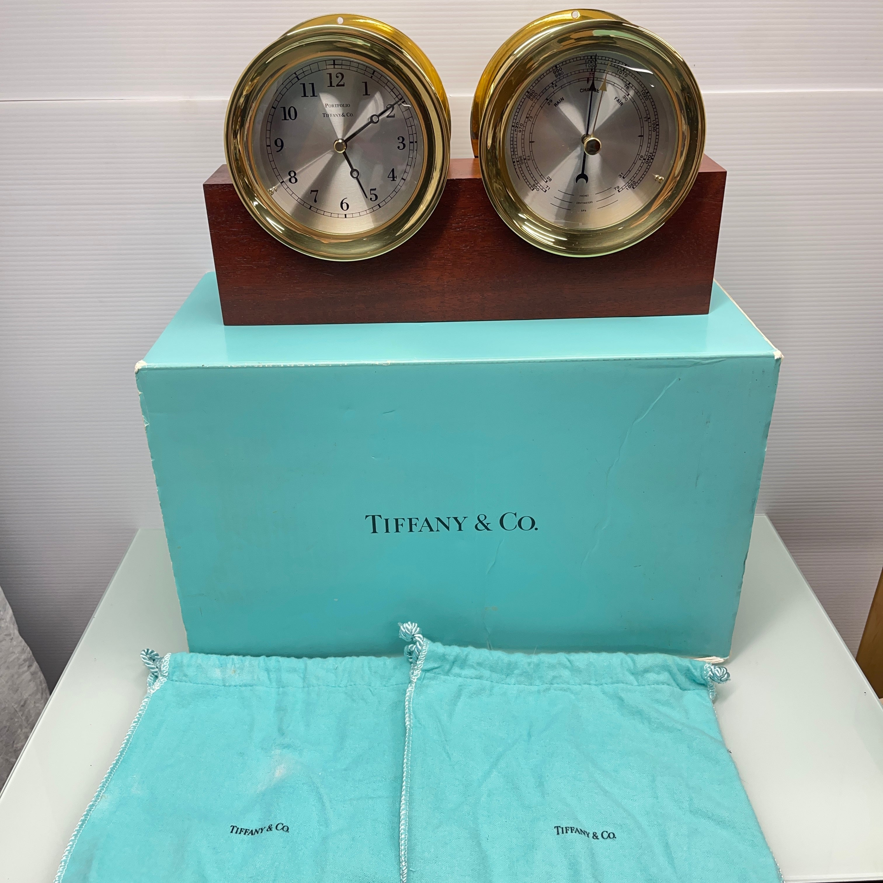 Tiffany and discount co ships clock